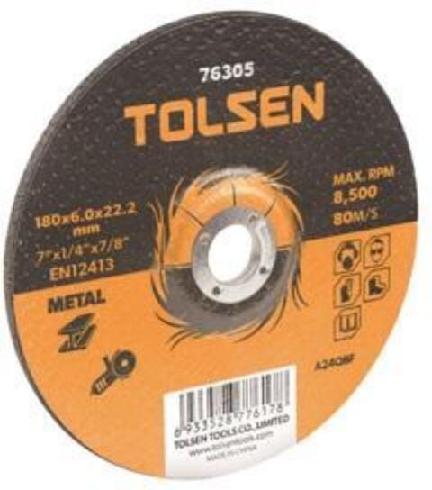 Metallschleifscheibe 115x6,0mm Tolsen