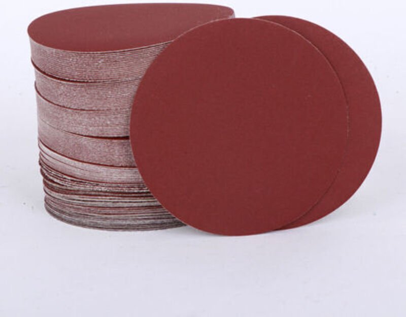 123-mm-Schleifscheiben, Körnung 1000, 100 Stück, ohne Löcher, Schleifscheiben für Exzenterschleifer