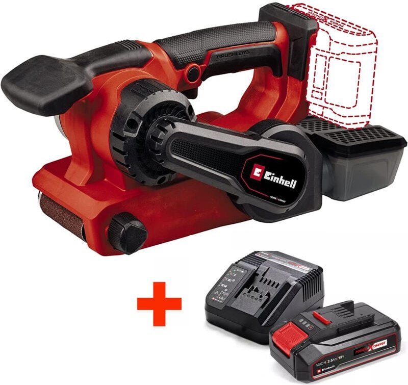 Einhell Akku Bandschleifer TP-BS 18/457 Li + Akku