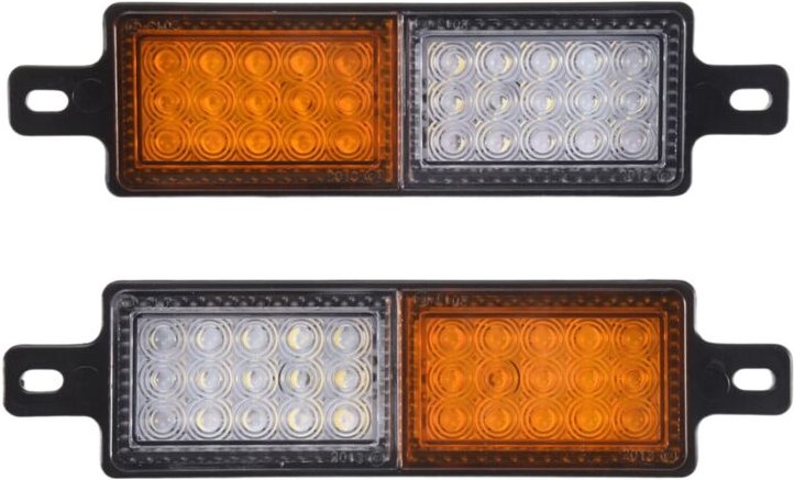 Tlily - 2 StüCke 12V 30 led Auto FrontschutzbüGel Licht Rammschutz FrontstoßStange Frontanzeige Parklampe Signalbirne An...