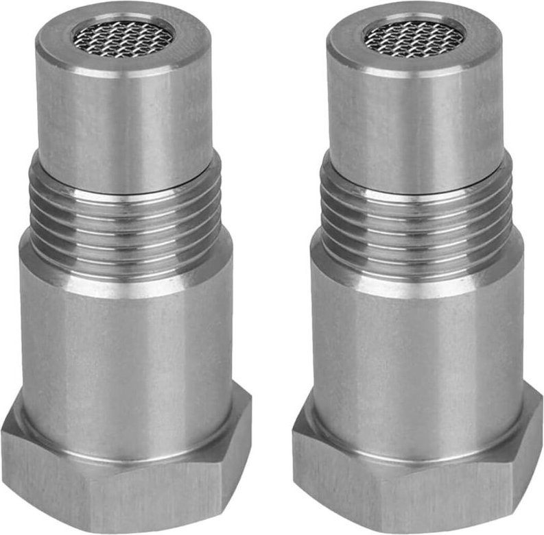 Lambdasonden-Filteradapter, 2-teilige Verlängerung, 46,5-mm-Lambdasonde, Lambdasonden-Verlängerung, Kfz-Lambdasonden-Ver...