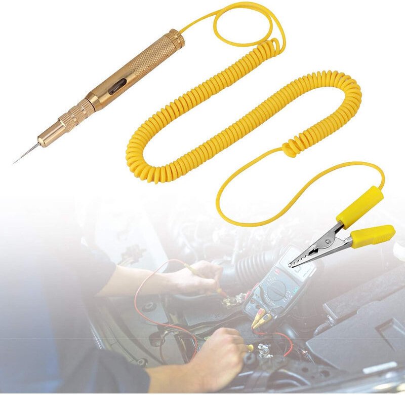 Kfz-Stromkreisprüfer (6 V, 12 V, 24 V), Kfz-Relaiseter, Kfz-Elektriktester mit Kontrollleuchte für Mechaniker zur Prüfun...