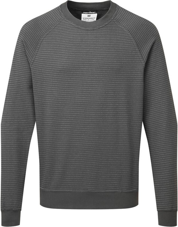 Anti-Statik ESD Sweatshirt - Größe 4XL - Grau Zoom - Portwest