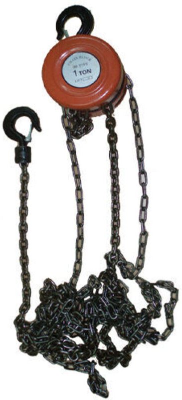 LAMS Manuelle Hebemaschine 1 Tonne 3 Meter Kette O0020-1
