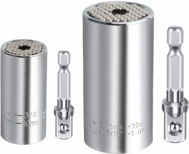 Universal-Steckschlüsselsatz 7–19 mm, 11–32 mm Bohrfutter, Universal-Steckschlüssel, Mehrzweckwerkzeug, Universal-Stecks...