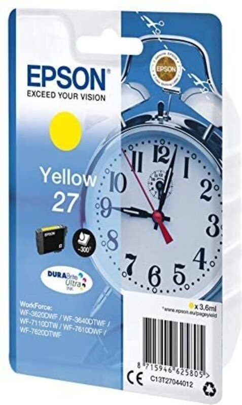 Epson 27 Original Druckerpatrone Gelb T2704 (C13T27044012)
