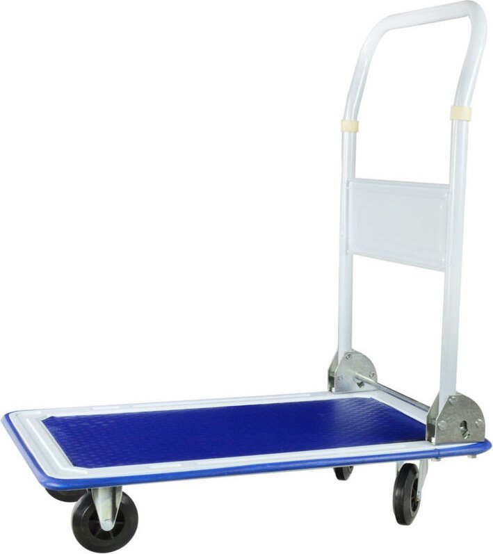 AWTOOLS 4-Rad-Lagerwagen, 150 kg Tragkraft, Plattform 73 x 47 cm