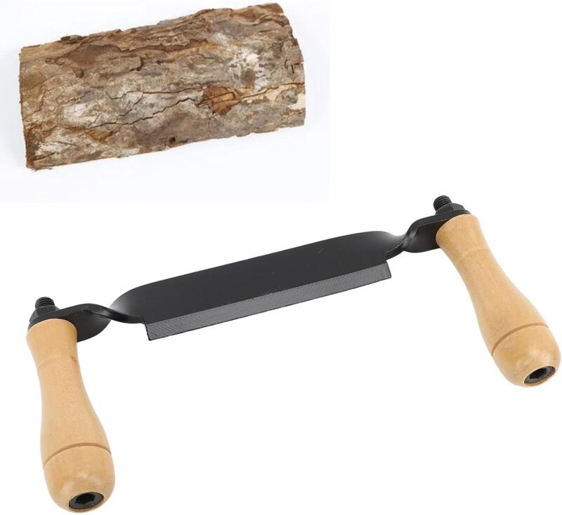 10-teiliges Ziehmesser, geschabtes Ziehwerkzeug, komfortables Werkzeug zum Schälen von Baumrinde, effizient für die Holz...