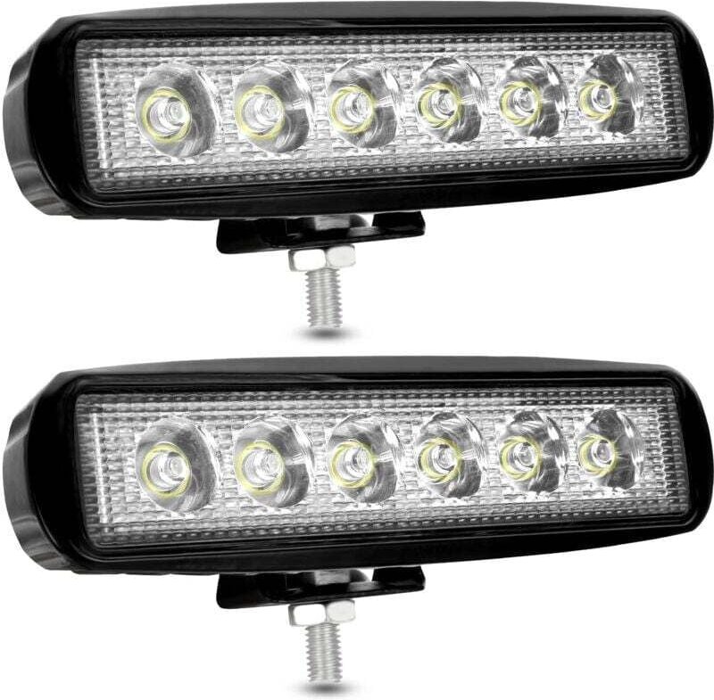 12 V 18 W LED-Arbeitsscheinwerfer, Auto-LED-Strahler, 12 V Spot Flood LED-Nebelscheinwerfer, 9.200 lm, Arbeitsscheinwerf...