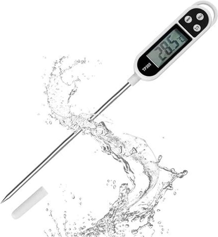 Shining House - Küchenthermometer mit LCD-Bildschirm, digitales Thermometer mit langer, hochpräziser Sonde, sofort ables...