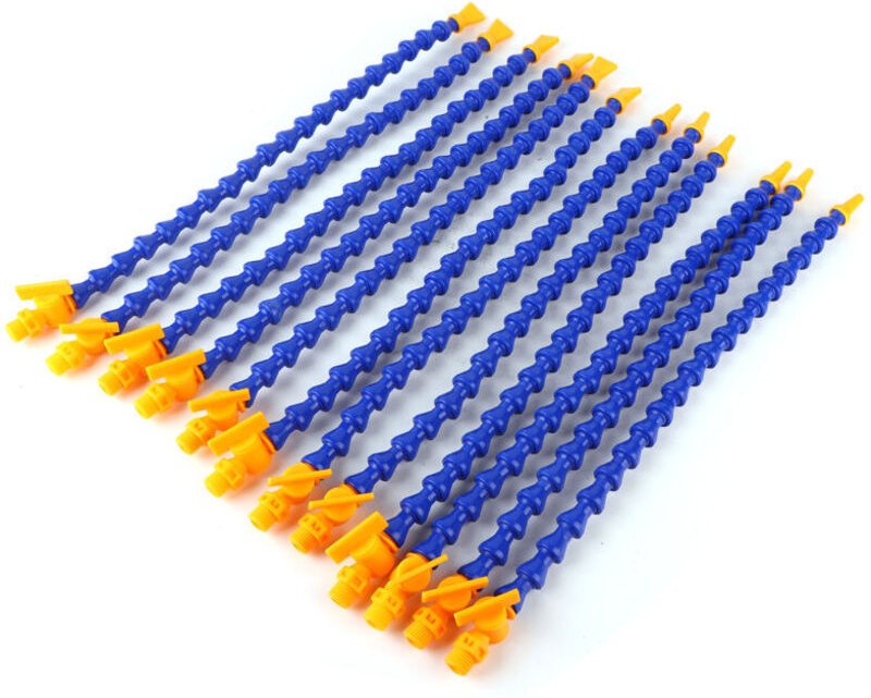 Set mit 12 runden, flachen Kühlschläuchen für Drehmaschinen – Flexible Schläuche für CNC-Maschinen – Geeignet für Drehma...