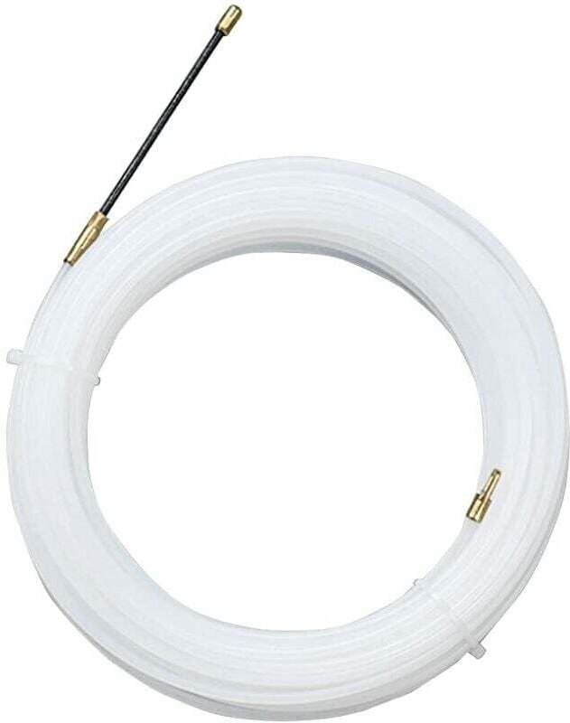 Einziehnadel aus Nylon mit flexiblem Führungskopf, Einziehöse, Kabeleinziehhilfe, für leere Rohre Ø 4 mm, 30 m, transpar...