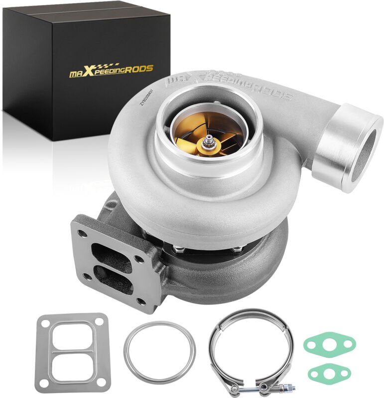 1x Billet GT45 Turbolader A/R .66 A/R 1.05 T4 Ölgekühlt 3.5" V-band Turbocharger