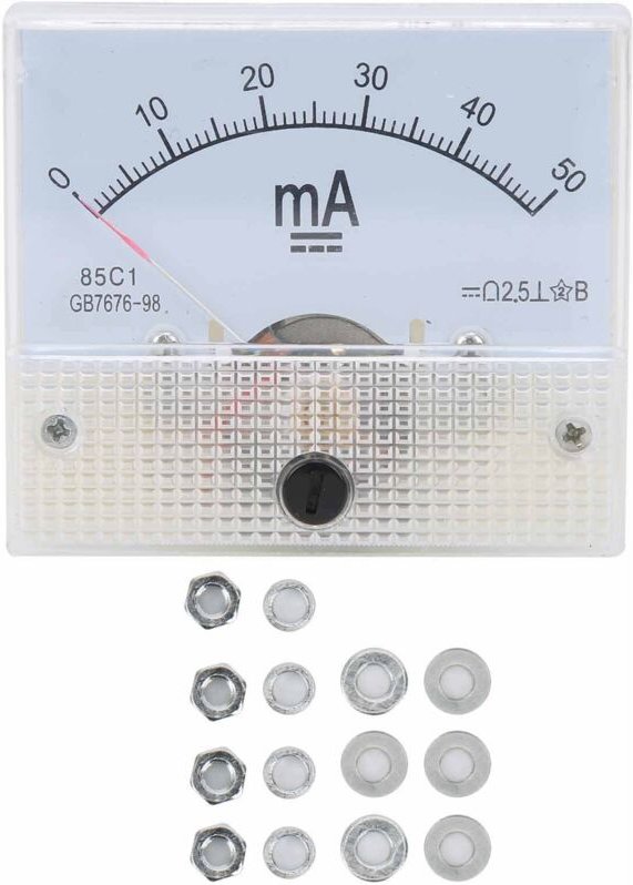 Hochpräzises Gleichstrom-Panelmeter mit Zeigeramperemeter, Messinstrument 85C1 DC 0 bis 50mA.