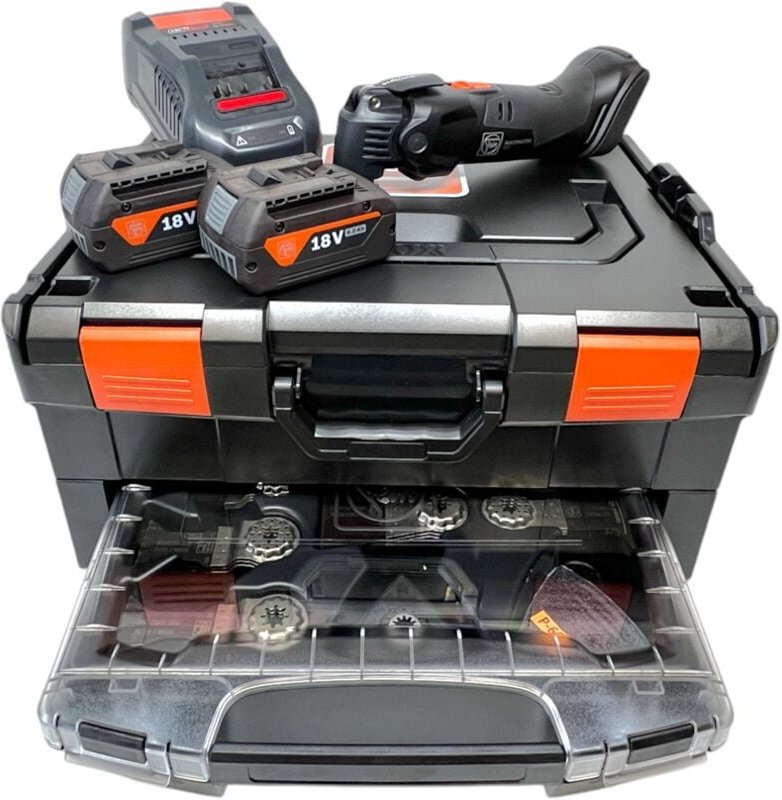 Fein - Multi-Cutter amm 500 plus Black Edition (2 x 4,0 Ah + GAL1880CV + L-Boxx 136 + i-Rack + i-Boxx + Zubehör)
