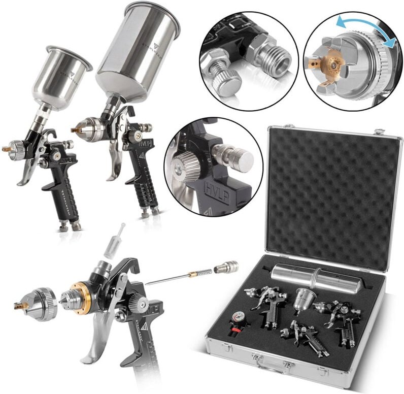 Hvlp Lackierpistolen SGS-1125 st 21-teilges Set - Stahlwerk