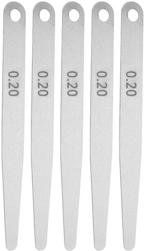 5 Stück 0,2/0,3 Edelstahl-Dickenmessgerät, konisches Dickenmessgerät, Schweißnahtinspektionswerkzeug, metrische Fülldick...