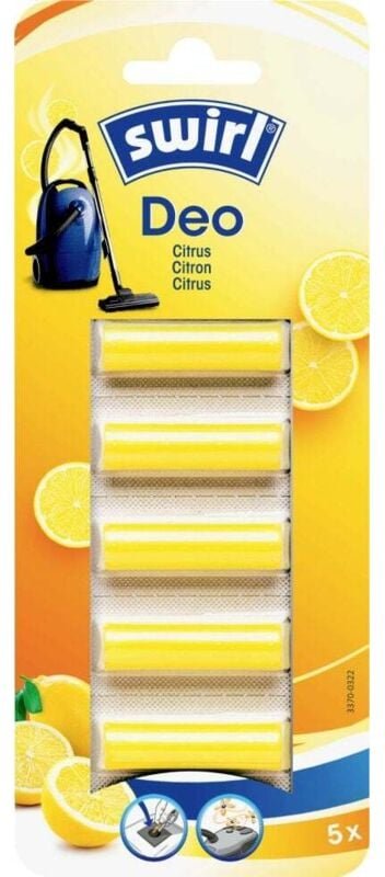Staubsauger-Deo-Sticks Citrus 5 Stück Staubsaugerbeutel - Swirl