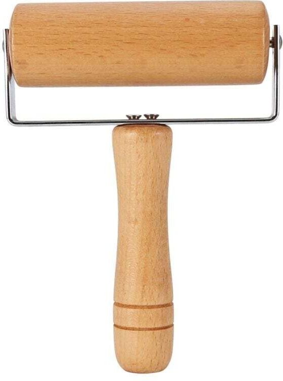 Vtizikl Rouleau à Pâtisserie En Bois Avec Manche, Rouleau à Pizza Petit, Rouleau à Pâtisserie Antiadhésif Rouleau De Pât...
