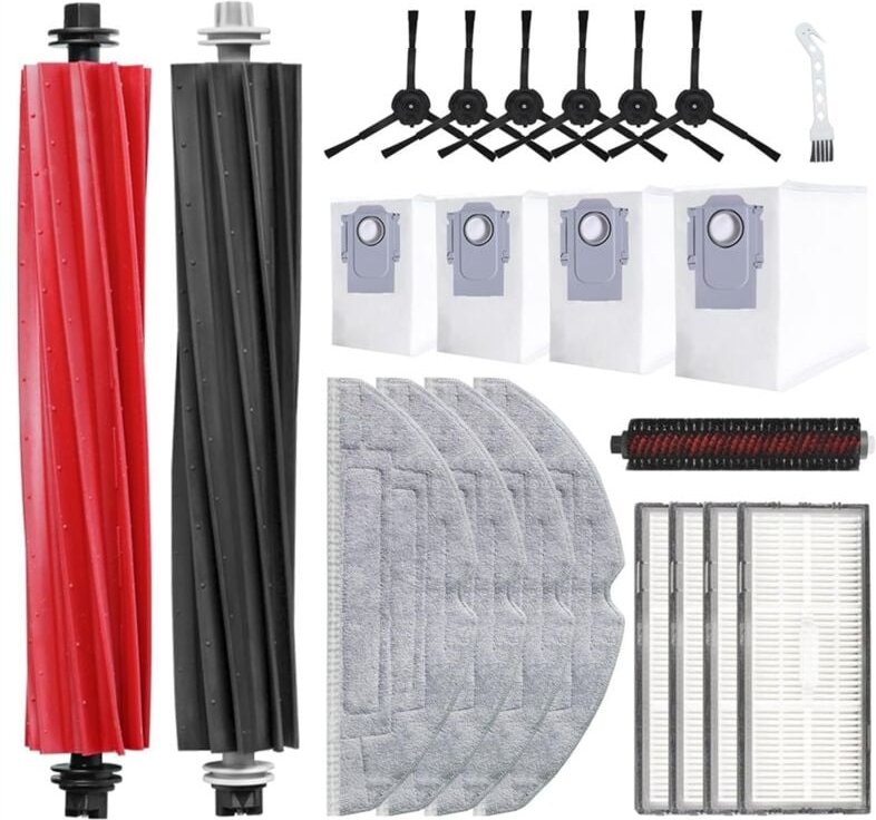 Für S8 Pro Ultra Roboter-Staubsauger, Hauptseitenbürsten