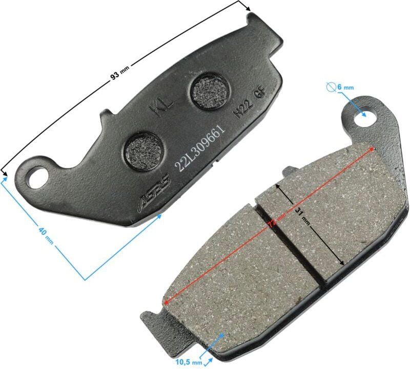 Hintere Bremsbeläge VOGE 125R