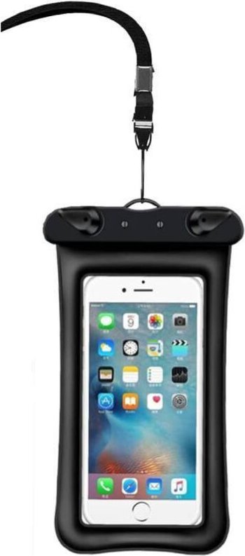 Wasserdichte Smartphone-Hülle (1 Stück, IPX8, 7,2 Zoll, schwarz), kompatibel mit iPhone, Samsung und Huawei