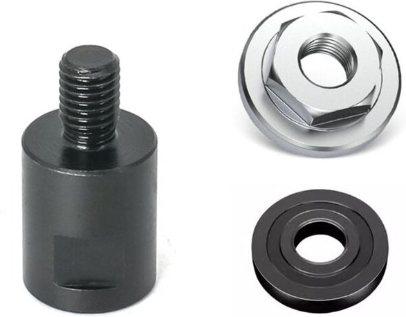 Winkelschleifer M14 auf M10 Adapter Gewindekonverter Schnittstellenanschluss Schraube Pleuelmuttern Schlitzen