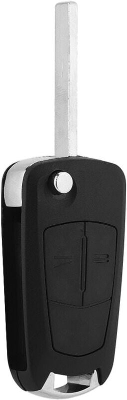Schlüsselanhängergehäuse, schwarzes 2-Tasten-Schlüsselgehäuse als Ersatz für Opel Corsa, Astra, Vectra und Zafira