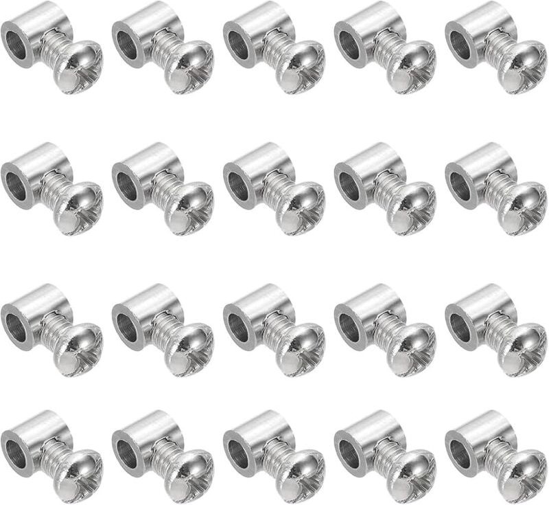 20 Stück Kabelklemmenkappen, Drahtseilklemmen, Stahlkabelklemmen, Edelstahl-Kabelklemmen mit Einzellochverriegelung zur ...