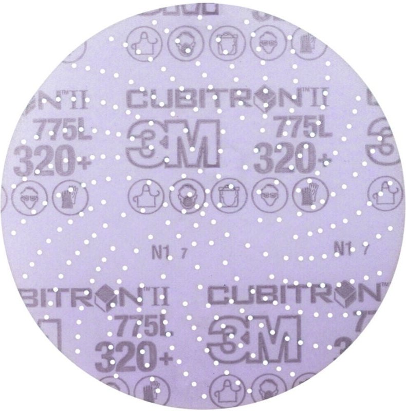 Klett-Schleifscheibe (cer) Hookit 775L Multilochung, 150 mm Durchmesser, Körnung: 320 - 3M