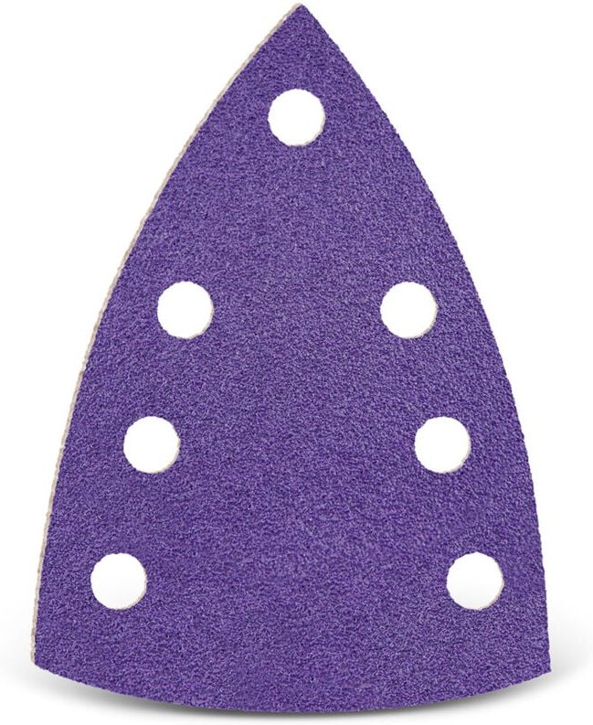 MENZER Titanium HD Klett-Schleifblätter, 150 x 100 mm, 7-Loch, f. Deltaschleifer, Keramik-Mix (50 Stk.) K60