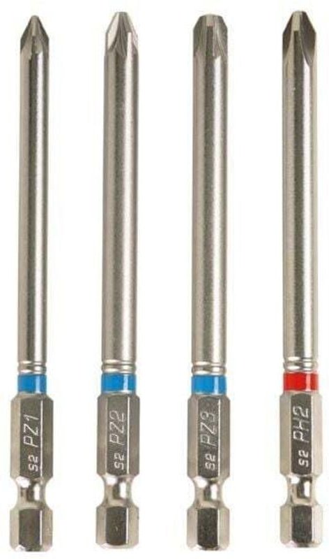 Bit-Set 4-teilig 90 mm Philips/Pozidrive Bits