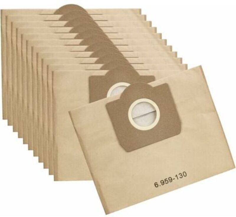Kärcher Staubsaugerbeutel 6.959-130.0 Papierfilterbeutel für WD 3 MV, 3er-Packung, 12 Stück