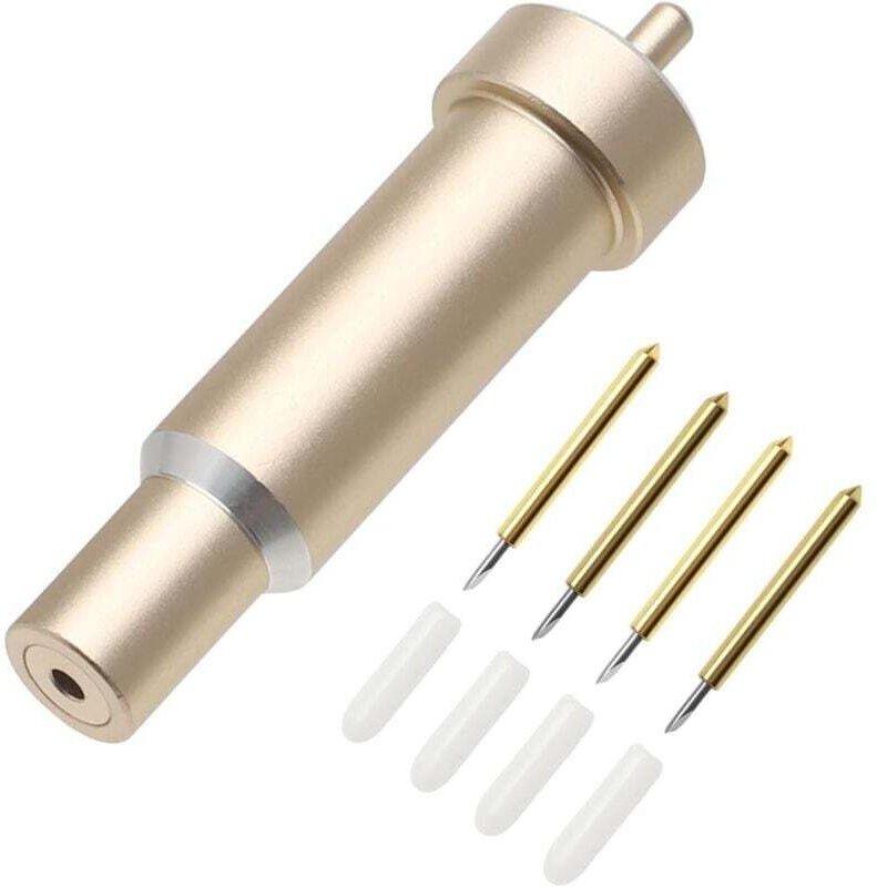 4er-Pack Premium-Ersatzklingen mit Etui, kompatibel mit Cricut Maker, Maker 3, Air 3, Air 2, Explore 3 (Gold)