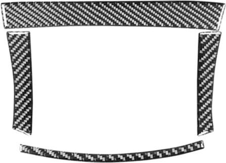 Tlily - Kohlefaser für Charger 2015-2023 Zentrale Aufbewahrungsbox Rahmenabdeckung Verkleidung Innenzubehör