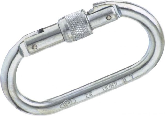 Karabiner mit Schraubverschluss aus Stahl
