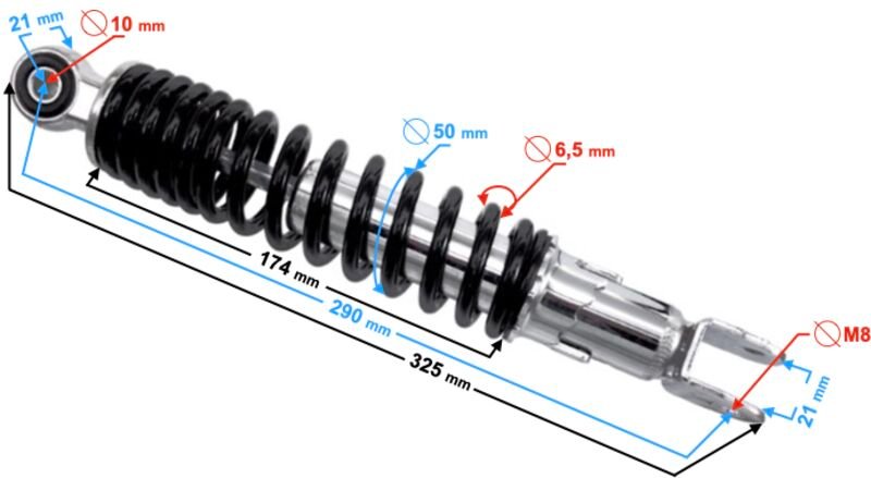 B-Max Stoßdämpfer hinten