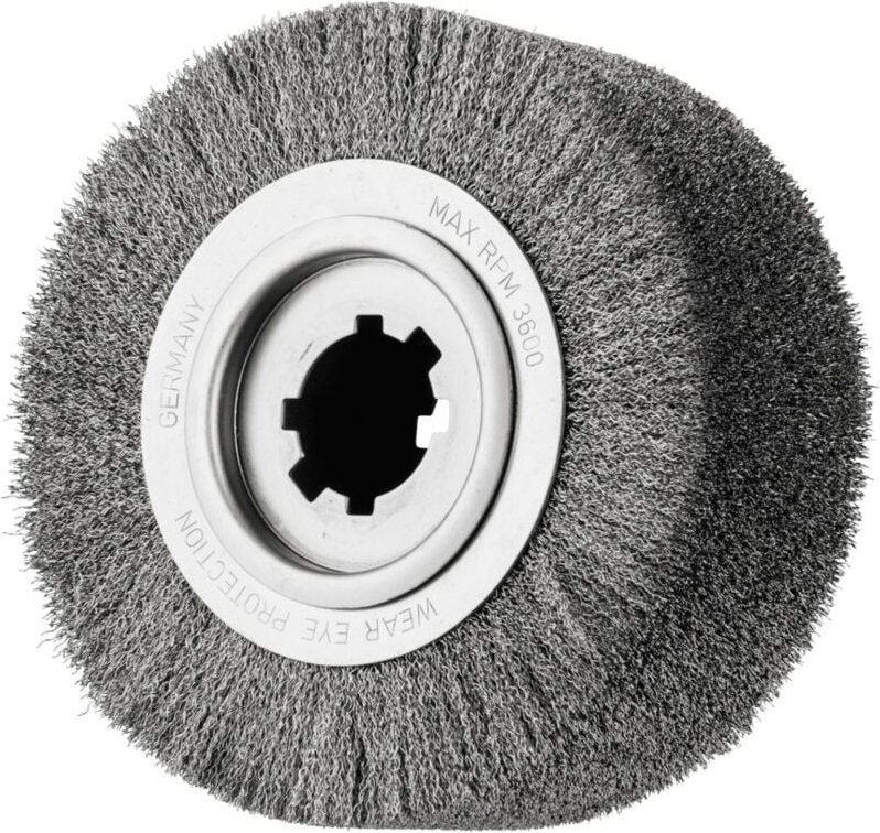 PFERD TOOLS Entgratbürste ungezopft RBU Ø 250x100x50,8 mm Bohrung Edelstahl-Draht-Ø 0,35 mm stationär
