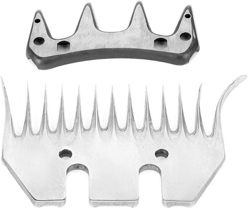 Vtizikl Lames de cisaille à moutons, peigne électrique à 13 dents, lames courbes pour le toilettage des chèvres, agneaux...