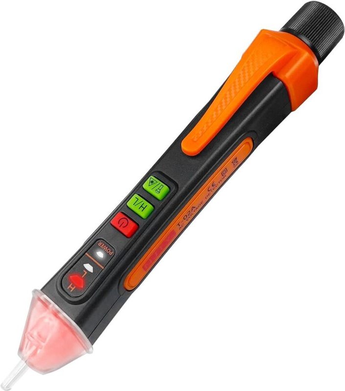 Spannungsprüfstift, Elektrischer Tester mit Licht, Spannungsprüfer mit Ton- und Lichtsummer, berührungsloser Spannungspr...