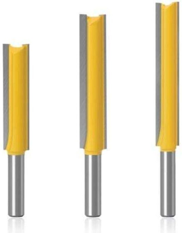 3-teiliges 8-mm-Fräserset, Kopierfräser, Hartmetallfräser, extra langer Holzfräser, Nutfräser für die Holzbearbeitung, g...