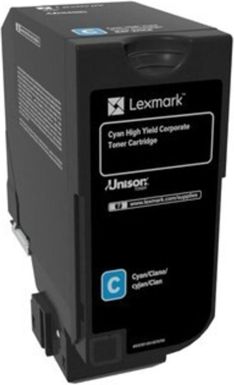 Lexmark 84C2HCE Cyan - Original XL Toner für CX725