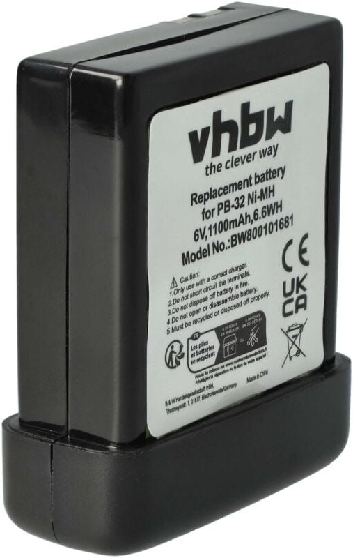 Vhbw - Akku Ersatz für Kenwood PB-32, PB-32H, PB-33, PB-34 für Funkgerät, Walkie Talkie (1100mAh, 6V, NiMH)
