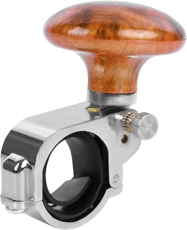Cyslmuk - Lenkradknopf, Auto-Servolenkung, Kugelgriff, Holzlenkrad, Geschenk, Auto-Booster