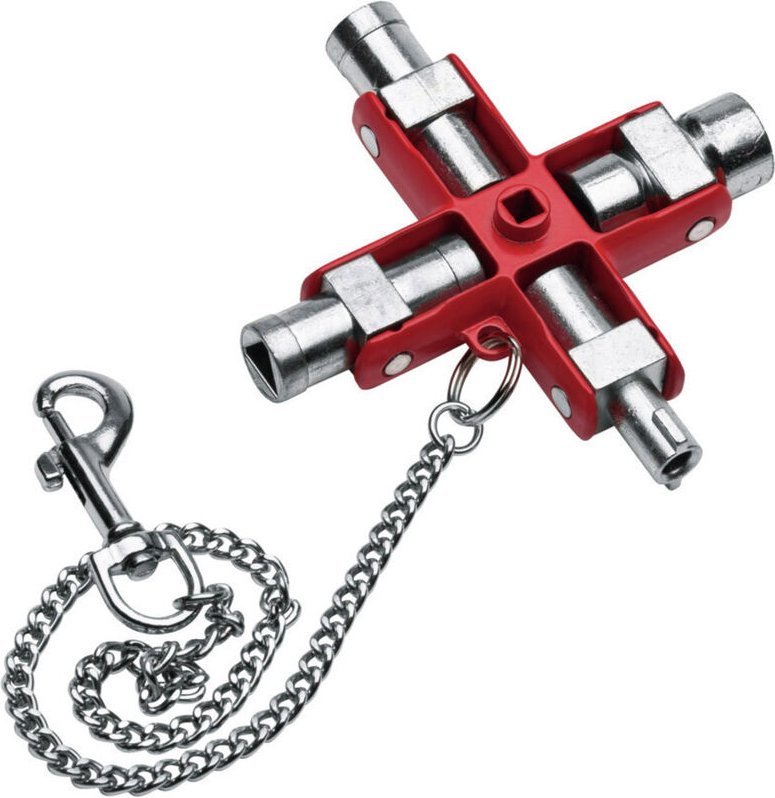 NWS - 2005-6-SB Schaltschrankschlüssel Zinkdruckguss Rot 1 St.