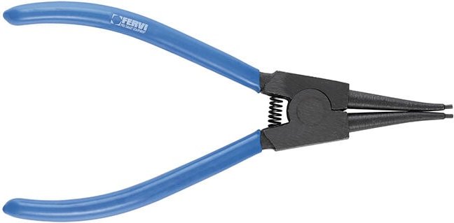 Gerade Zange 160 mm fur Aussensicherungsringe 10-25 mm Fervi 0636