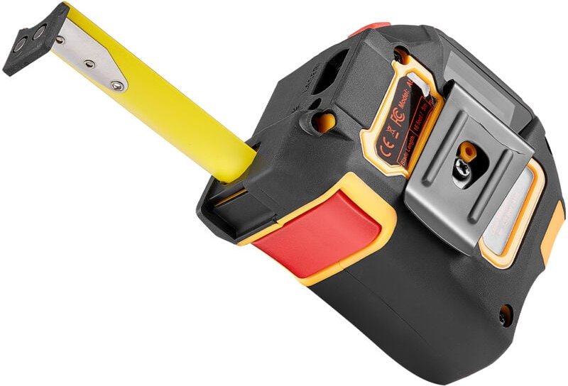 Mophorn 2-in-1 Laser-Maßband, 41 m wiederaufladbares Laser-Messgerät & 4,8 m Bandmaß mit Magnet, Messwerkzeug mit 4 Modi...