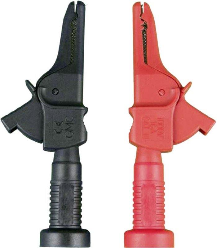 Gossen Metrawatt - KY95-3 Krokodilklemmen-Set Buchse 4 mm cat iii 1000 v Schwarz, Rot 1 St.