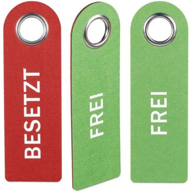 Door sign occupied free set