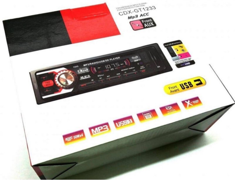 Trade Shop Traesio - Trade Shop - autostereo fm MP3 usb wmasd aux cdx gt 1233 4 x 50W -